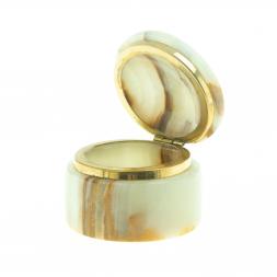Шкатулка из оникса "Грибок" 6,4х4,7 см (2,5)