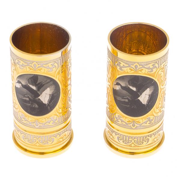 Набор из двух стопок &amp;quot;Утки&amp;quot; 40 мл Златоуст 125704