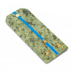 Сувенирный магнит "Погон Старший лейтенант ВВС, ВКС, ВДВ" камень змеевик