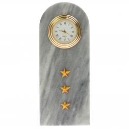 Подарочные часы &amp;quot;Погон старший прапорщик МВД&amp;quot; мрамор