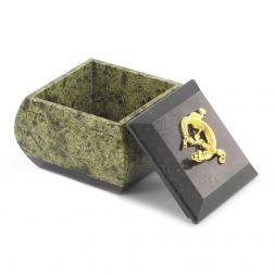 Шкатулка для украшений змеевик 7х7х7 см