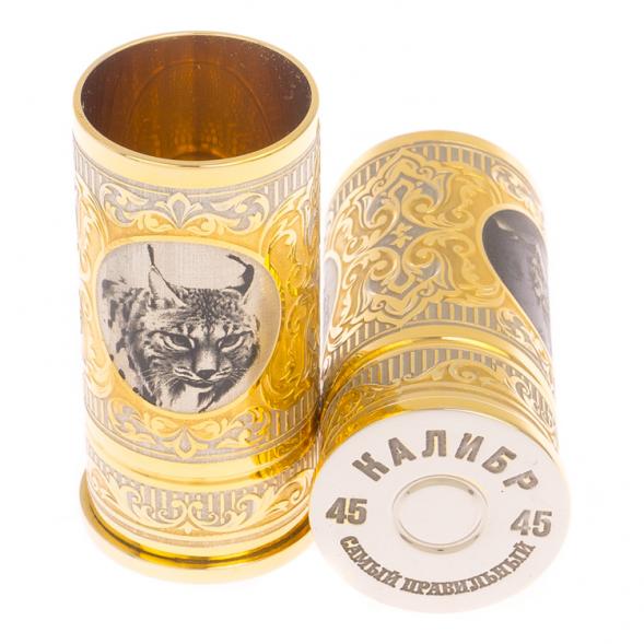 Набор из двух стопок &amp;quot;Рысь&amp;quot; 40 мл Златоуст 125705
