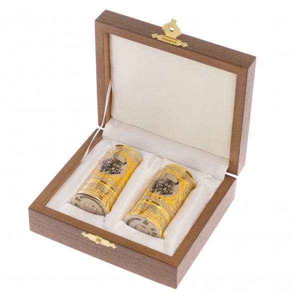 Набор из двух стопок &amp;quot;Рысь&amp;quot; 40 мл Златоуст 125705