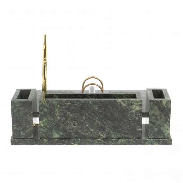 Настольный набор &amp;quot;Люкс&amp;quot; из шабровского змеевика 127144