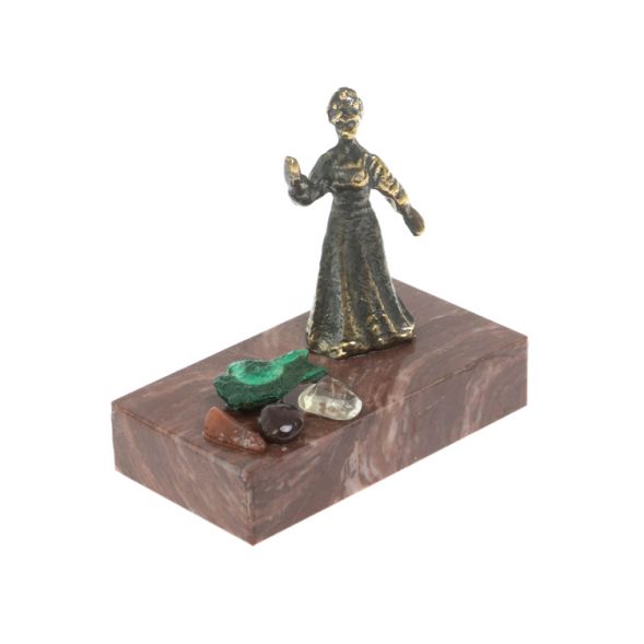 Сувенир статуэтка &amp;quot;Хозяйка медной горы&amp;quot; бронза камень лемезит 128248