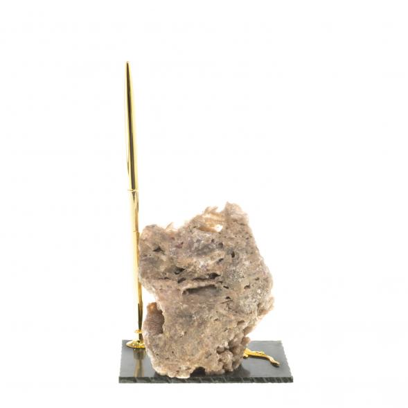 Подставка под ручку &amp;quot;Скала&amp;quot; с камнем флюорит 124199