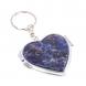 Складное зеркало брелок из содалита Сердце 126613
