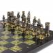 Шахматы подарочные &amp;quot;Камелот&amp;quot; из бронзы и змеевика 40х40 см 118058