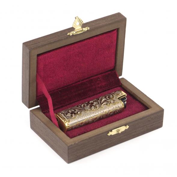 Подарочная зажигалка в металлическом чехле Златоуст 121626