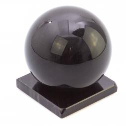 Шар из черного обсидиана 11 см на подставке