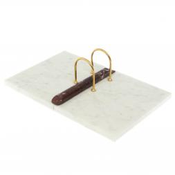 Подставка под перекидной календарь из креноида и белого мрамора