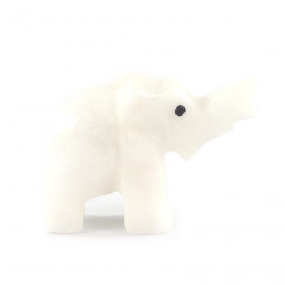 Фигурка из камня оникс &amp;quot;Белый слон&amp;quot; 5,3х2,3х3,9 см (2) 121685