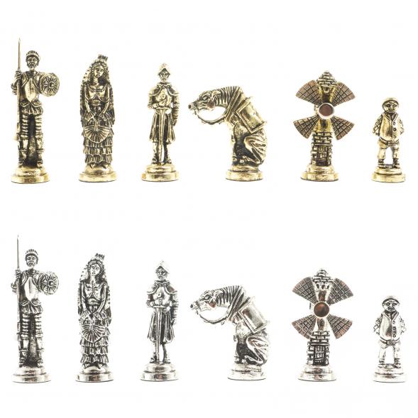 Шахматы &amp;quot;Дон Кихот&amp;quot; доска 36х36 см мрамор змеевик 122879