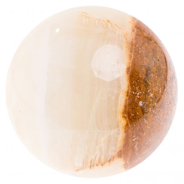 Шар из белого оникса 7 см (3) 124653