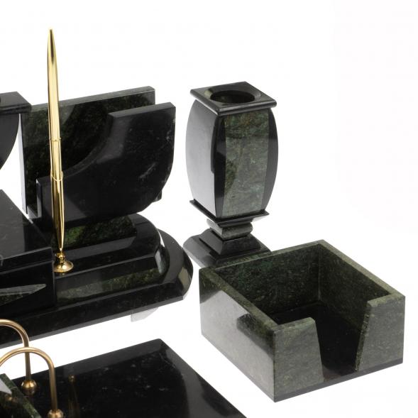 Письменный набор &amp;quot;Директор&amp;quot; камень змеевик 9 предметов 121144