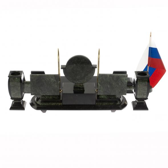 Письменный набор &amp;quot;Директор&amp;quot; камень змеевик 9 предметов 121144