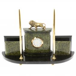 Письменный прибор &amp;quot;Лев&amp;quot; из змеевика