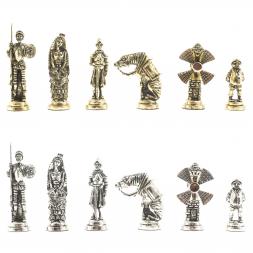 Шахматы "Дон Кихот" доска 36х36 см камень змеевик