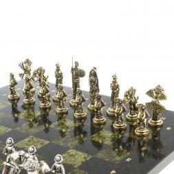 Шахматы "Дон Кихот" доска 36х36 см камень змеевик