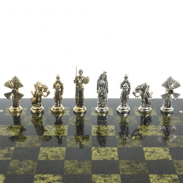 Шахматы &amp;quot;Дон Кихот&amp;quot; доска 36х36 см камень змеевик 122882
