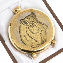 Фляжка с гравюрой &amp;quot;Кабан&amp;quot; Златоуст