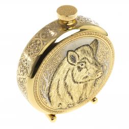 Фляжка с гравюрой &amp;quot;Кабан&amp;quot; Златоуст