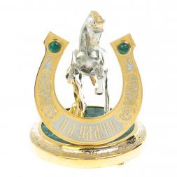 Сувенир "Подкова на удачу" малахит