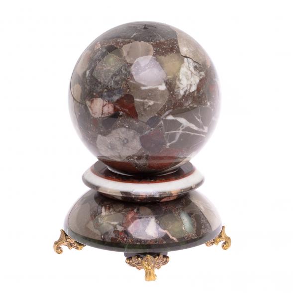 Сувенир &amp;quot;Шар Антистресс&amp;quot; из конгломерата 9 см 125048