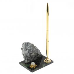 Подставка под ручку &amp;quot;Скала&amp;quot; магнезит змеевик