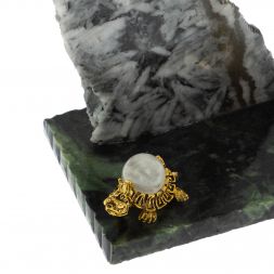 Подставка под ручку &amp;quot;Скала&amp;quot; магнезит змеевик