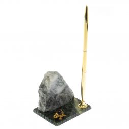 Подставка под ручку &amp;quot;Скала&amp;quot; магнезит змеевик