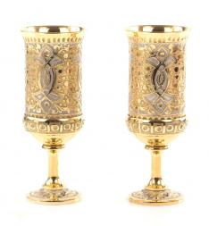 Набор для водки &amp;quot;На двоих&amp;quot; 2 рюмки Златоуст