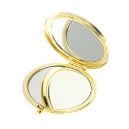 Карманное зеркальце из камня соколиный глаз цвет золото