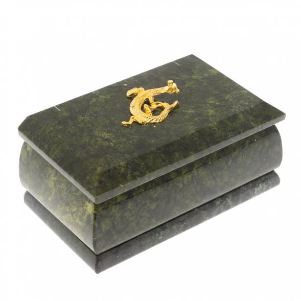 Шкатулка &amp;quot;Ларец&amp;quot; из змеевика 10,5х6х5 см 122827