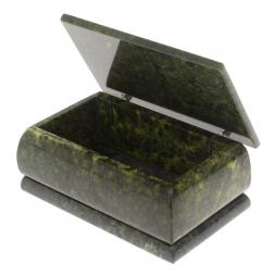 Шкатулка "Ларец" из змеевика 10,5х6х5 см