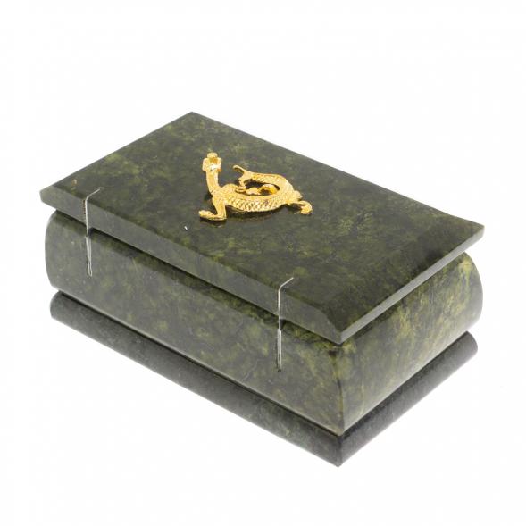 Шкатулка &amp;quot;Ларец&amp;quot; из змеевика 10,5х6х5 см 122827