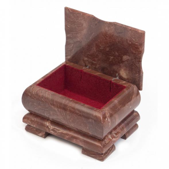 Шкатулка лемезит 9х6,5х6 см 117517