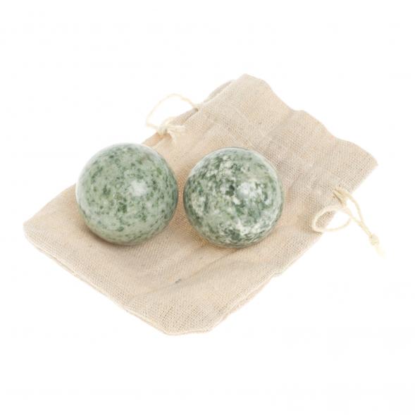 Шары для массажа из жадеита 4 см 2 шт 126918
