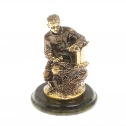 Статуэтка из бронзы &amp;quot;Данила Мастер&amp;quot; на нефрите
