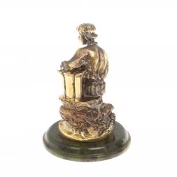 Статуэтка из бронзы &amp;quot;Данила Мастер&amp;quot; на нефрите