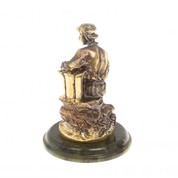 Статуэтка из бронзы &amp;quot;Данила Мастер&amp;quot; на нефрите 130036