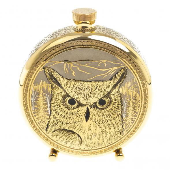 Фляжка с гравюрой &amp;quot;Филин&amp;quot; Златоуст 123487