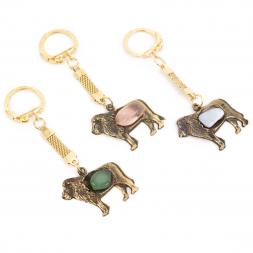 Брелок знак зодиака "Лев" бронза