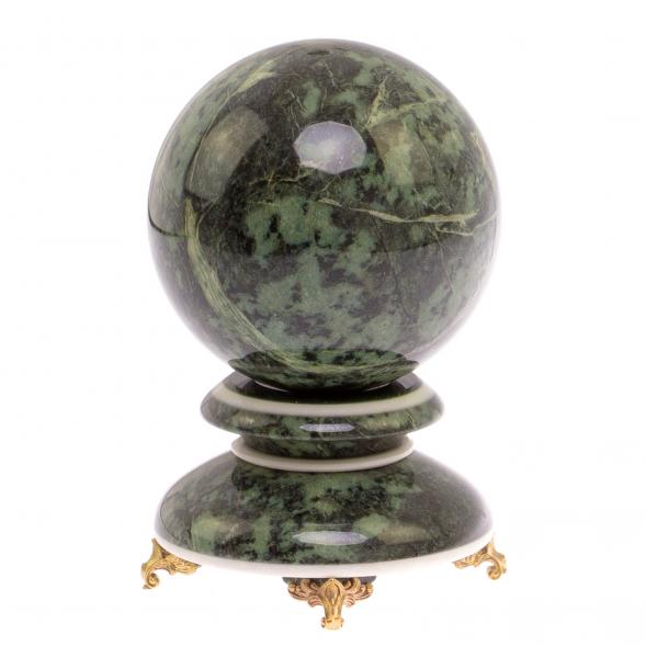 Шар из змеевика &amp;quot;Антистресс&amp;quot; 10 см на подставке 125314