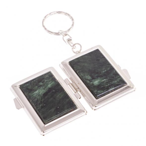 Складное зеркало брелок актинолит прямоугольное 126617