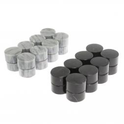 Фишки для игры в нарды 30 мм змеевик мрамор