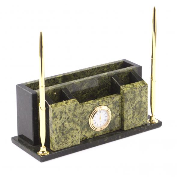 Письменный набор &amp;quot;Компакт&amp;quot; камень змеевик 121443