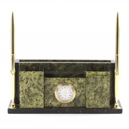 Письменный набор &amp;quot;Компакт&amp;quot; камень змеевик