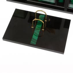 Настольный набор &amp;quot;Орел&amp;quot; из малахита