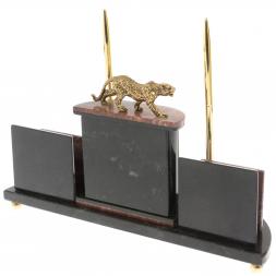Настольный прибор &amp;quot;Гепард&amp;quot; из лемезита